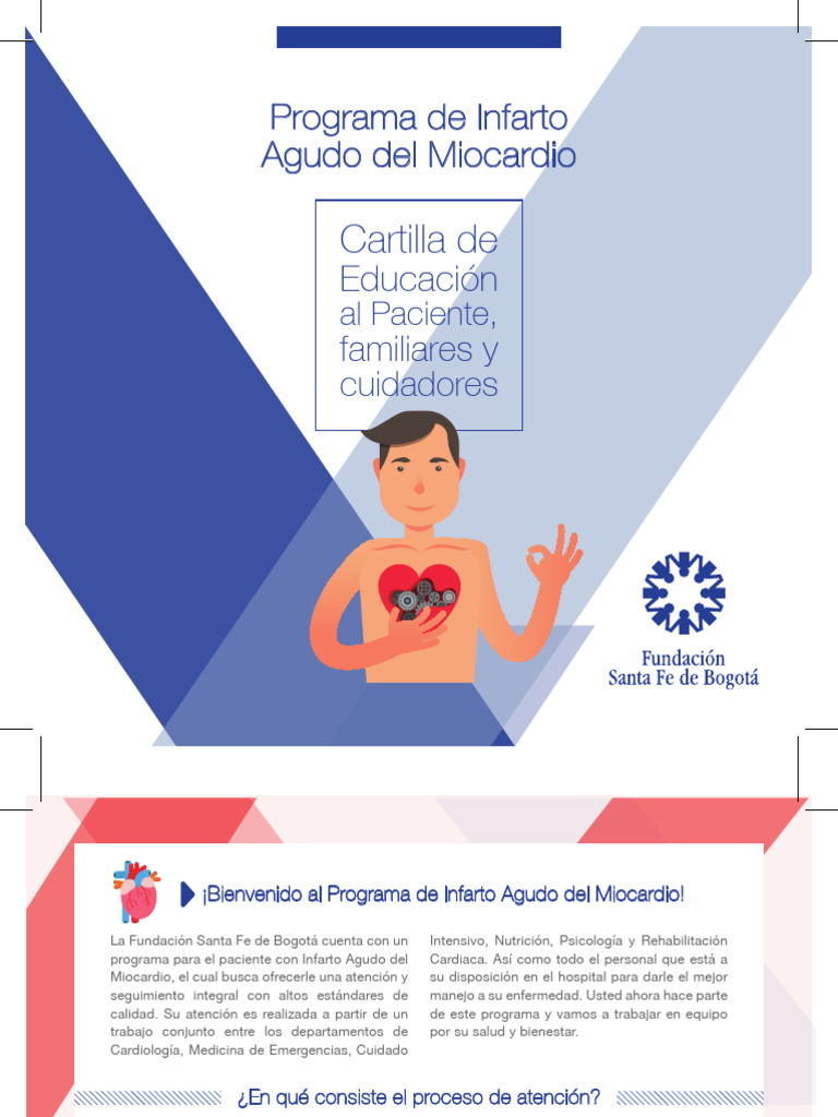 Cartilla Educación Al Paciente Infarto Agudo de Miocardio PDF 2021 ...