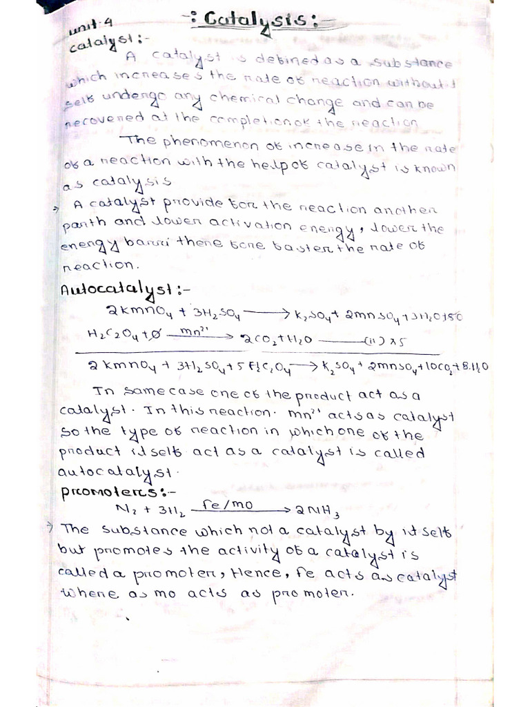 Catalysis cc7 | PDF