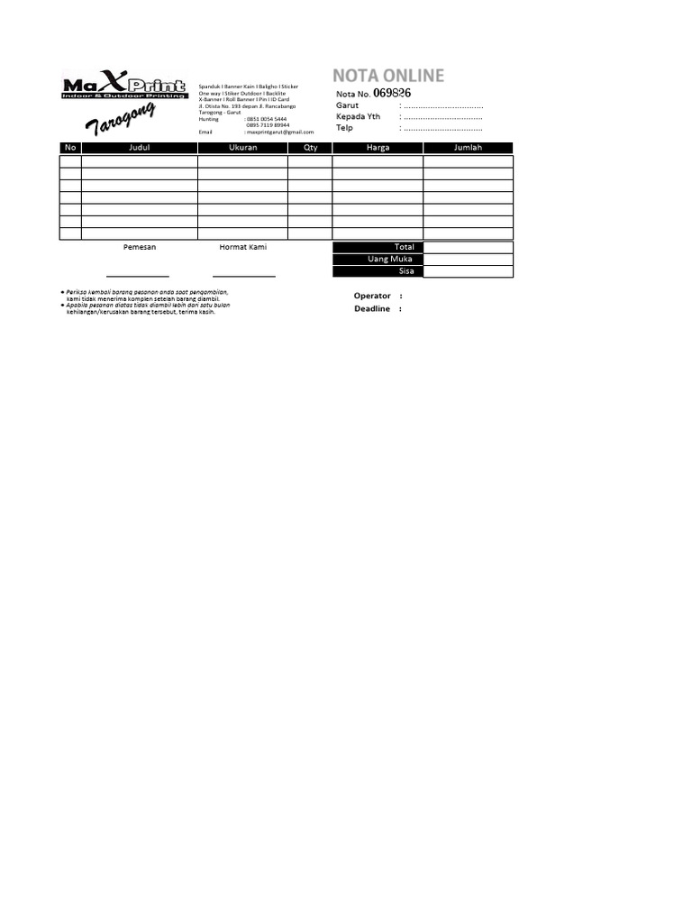Nota Max | PDF