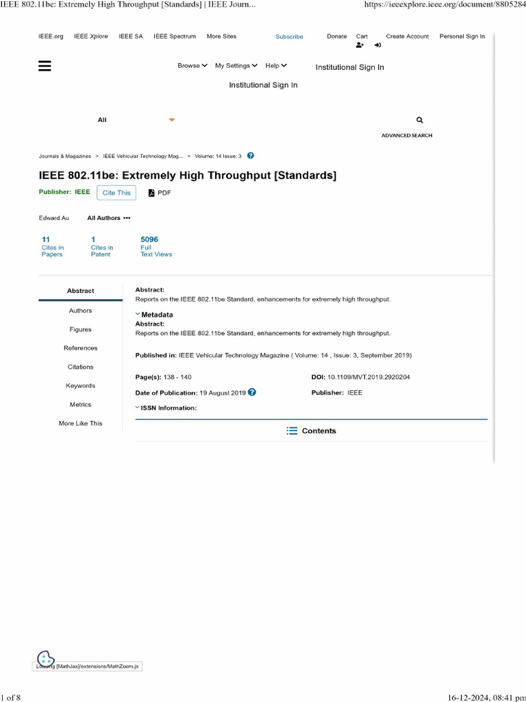 IEEE 802.11be Standard Overview | PDF | Ieee 802.11 ...