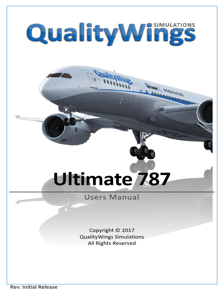 QualityWings - Ultimate 787 Collection Users Manual | PDF | Cockpit ...