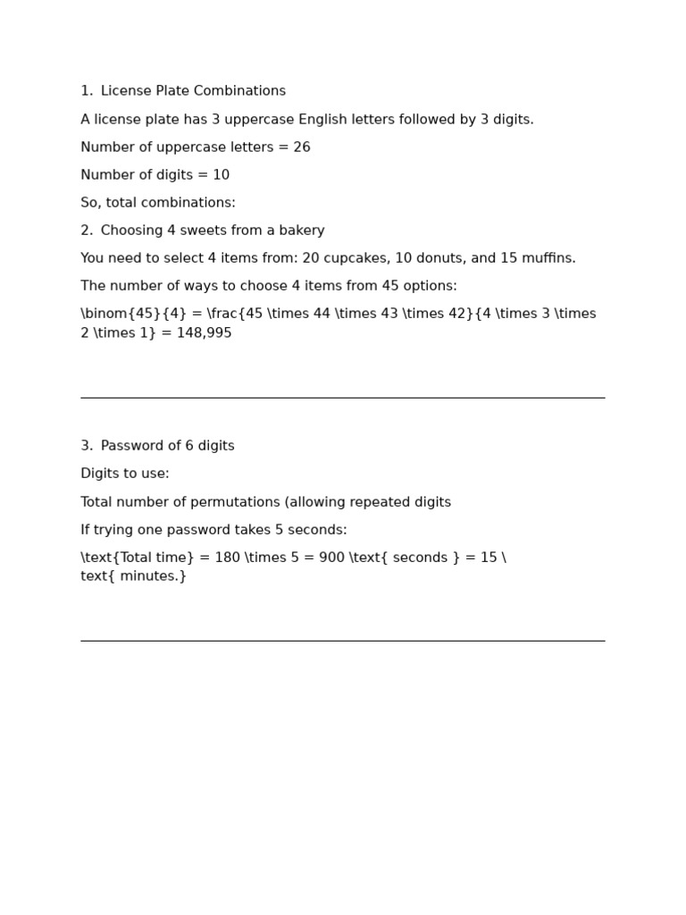 Combinatorial Problems and Solutions | PDF | Vertex (Graph Theory ...