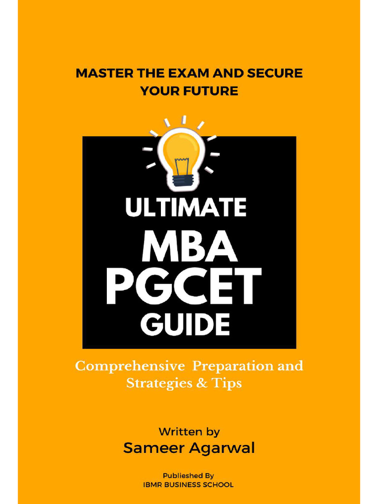 PGCET MBA Study Guide 2025 | PDF | Reading Comprehension | Critical ...