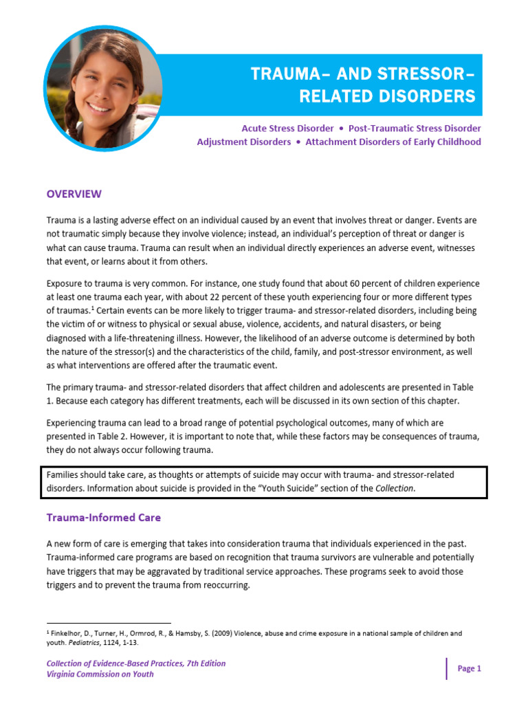 Trauma-Informed Care for Youth | PDF | Psychological Trauma ...