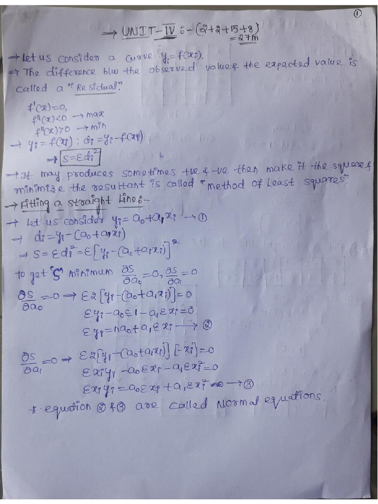 M-3 - Unit-4 Notes | PDF