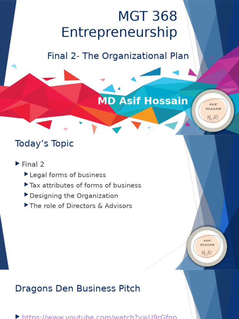 MGT368 MAO Final 2 - The Organizational Plan | PDF | S Corporation ...