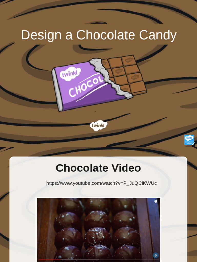 My Chocolate Bar Design + Write About A Chocolate Candy (Activity ...