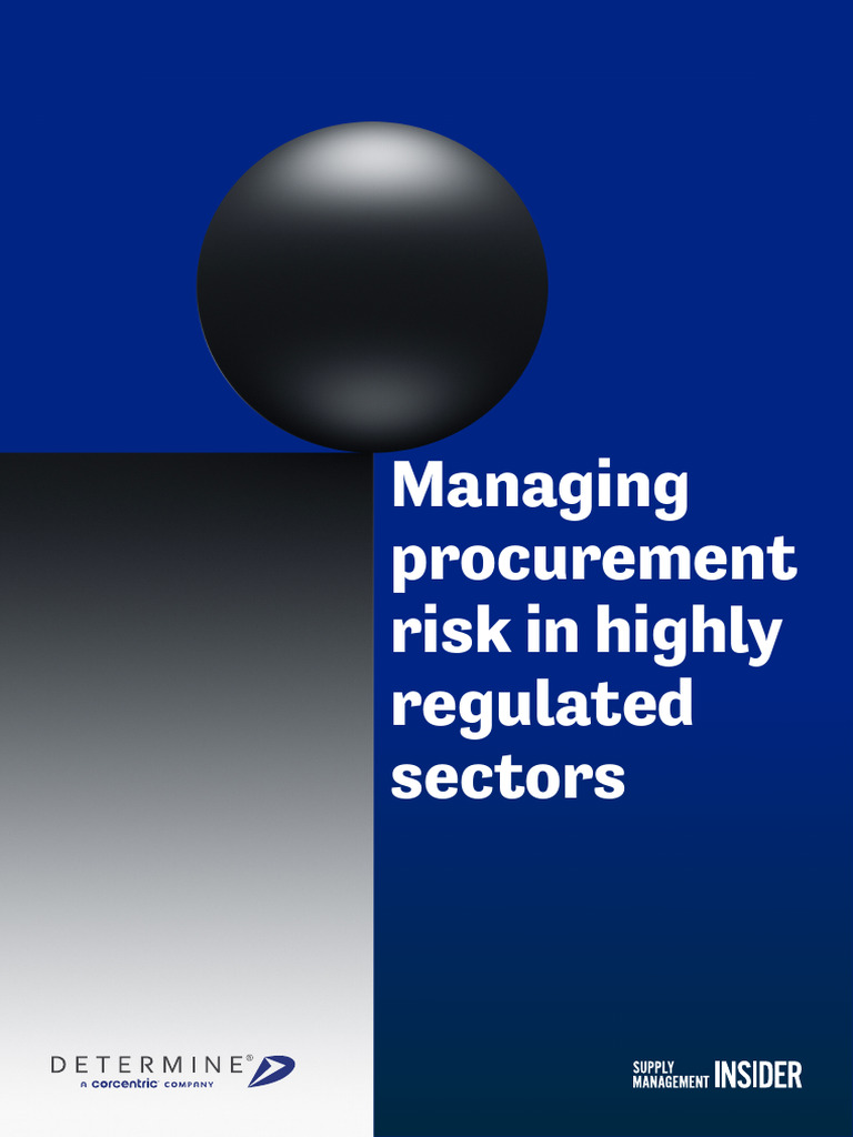 Procurement Risk Management in Regulated Sectors | PDF | Procurement ...