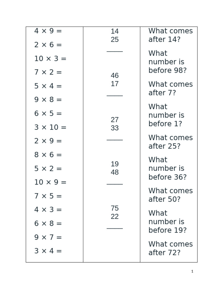 Sums 7 | PDF