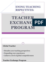 TEACHER EXCHANGE PROGRAMS