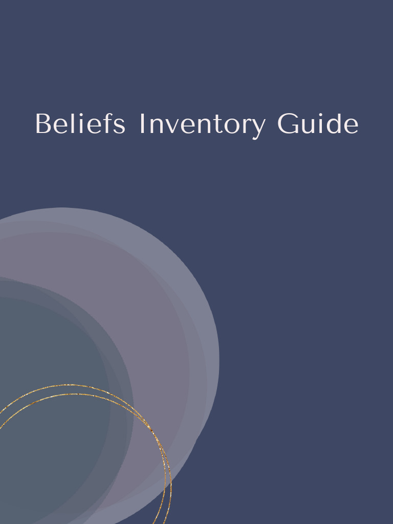 Beliefs Inventory Assessment Guide | PDF | Psychology