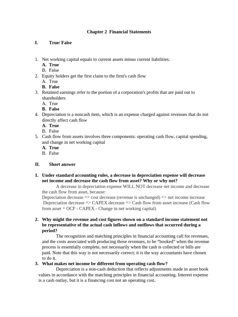 Financial Statements Overview and Analysis | PDF | Expense | Equity ...