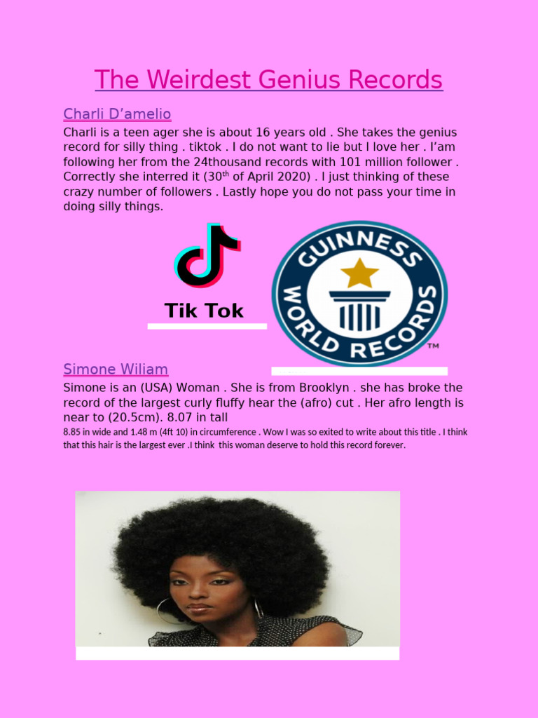 The Weirdest Genius Records PDF