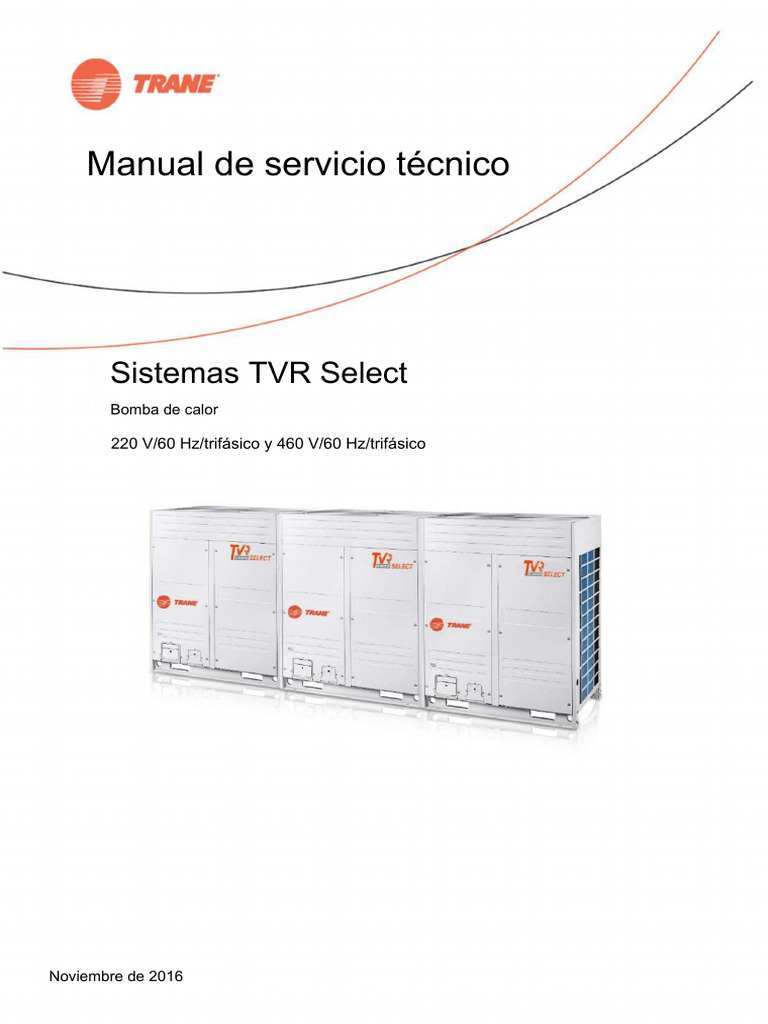 Manual Técnico Bomba de Calor TVR | PDF | Presión | Refrigerante