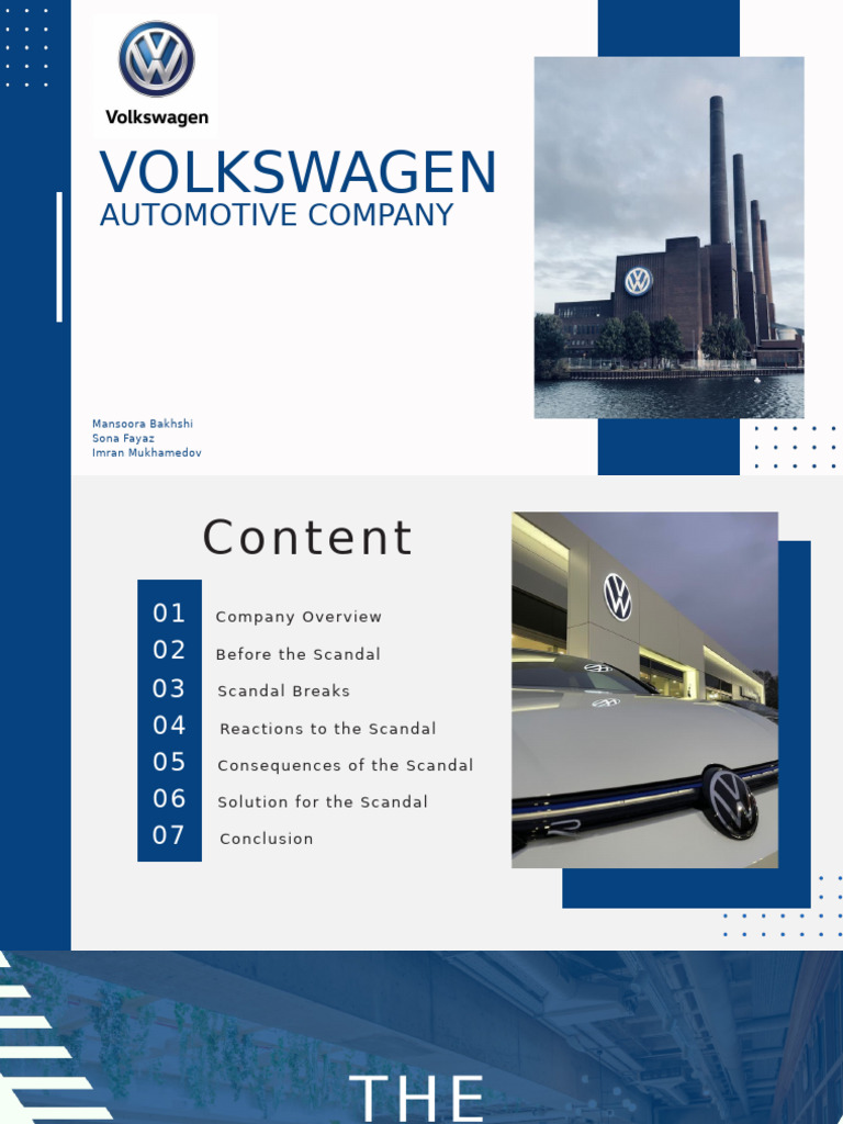 Volkswagen Emission Scandal Overview | PDF | Volkswagen