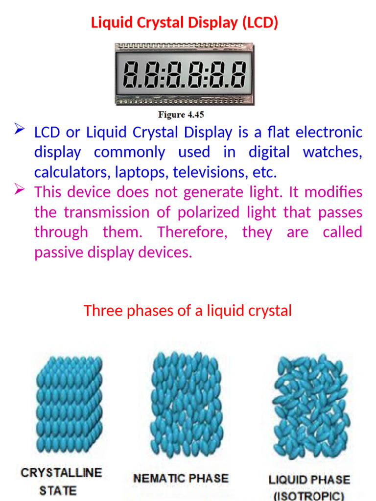 Understanding Liquid Crystal Displays | PDF | Liquid Crystal | Liquid ...