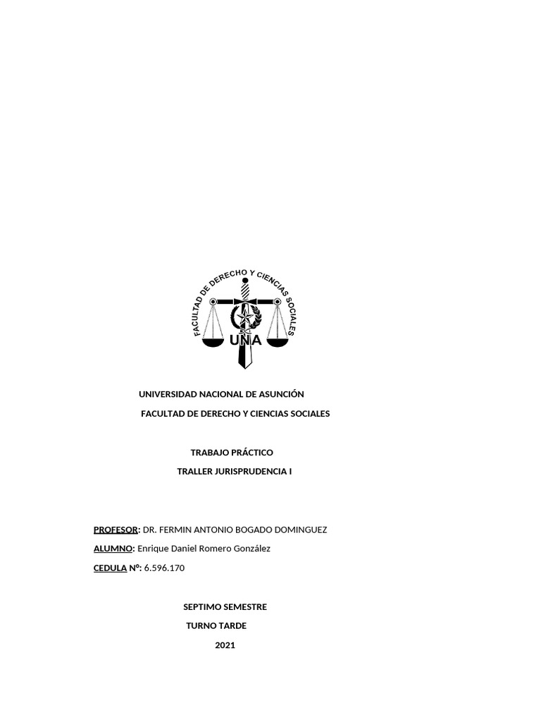 Taller 1 | PDF | Sentencia (ley) | Caso de ley
