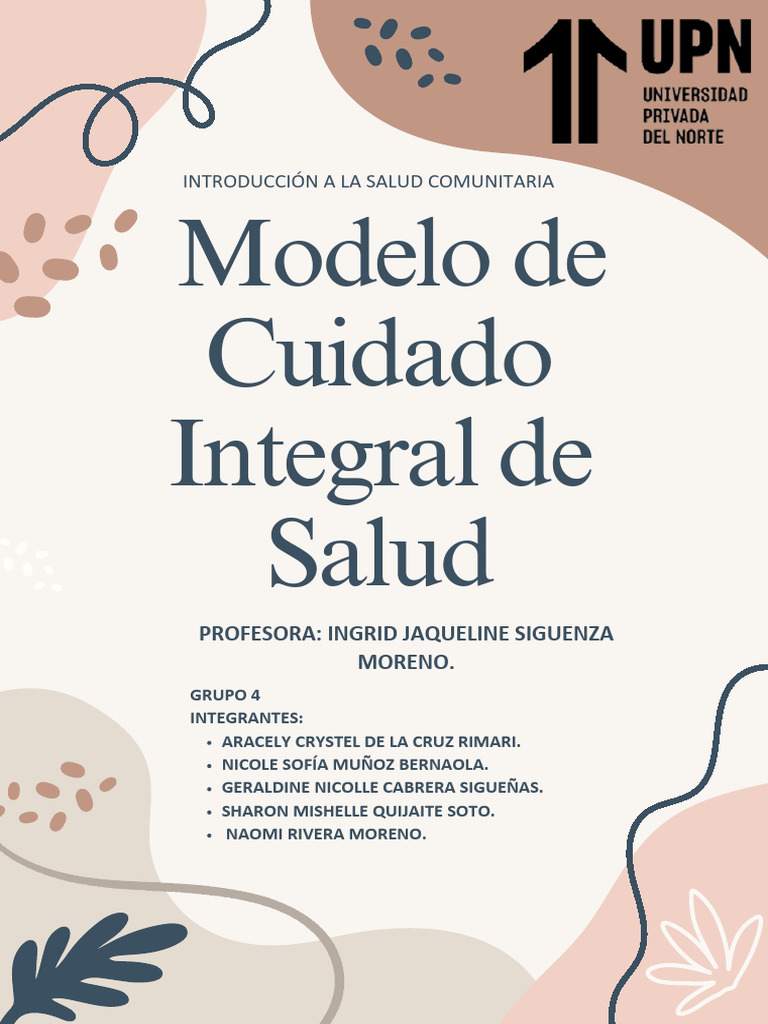 Modelo de Cuidado Integral de Salud | PDF | Salud mental | Asistencia ...