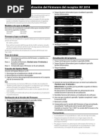 AV Receiver - Update - Instrucciones | PDF | Archivo de computadora | USB