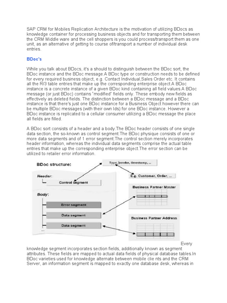 BDoc Mobile | PDF | Replication (Computing) | Customer Relationship ...