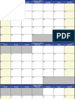 2012 Monthly Calendar