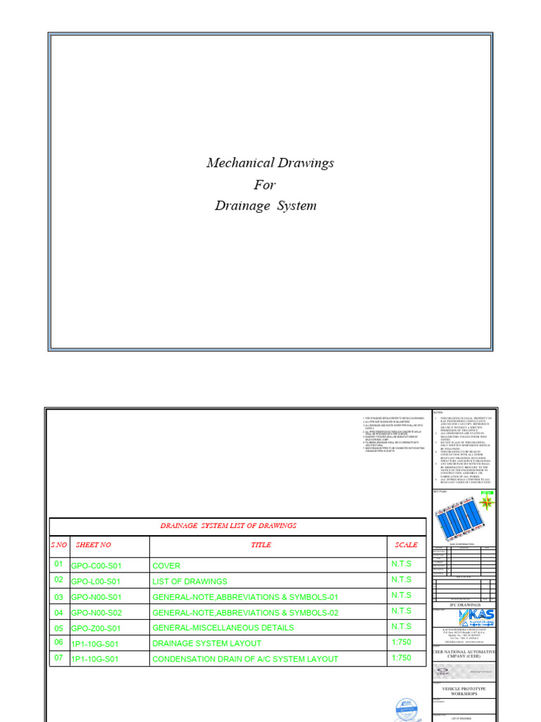 Drainage System Mechanical Drawings | PDF | Sanitation | Home Appliance