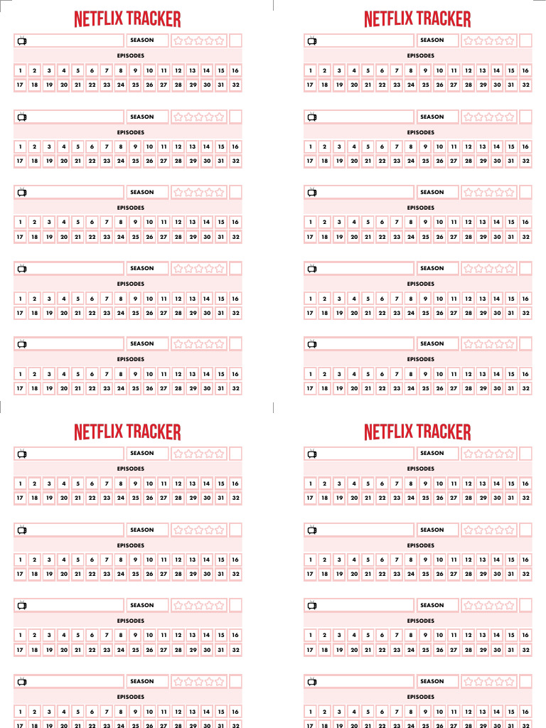 NetflixTracker Planner | PDF