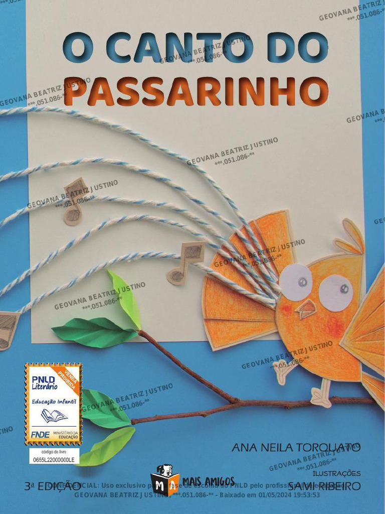 O Canto Do Passarinho - PNLD | PDF