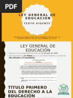Resumen de la Ley General de Educación | PDF