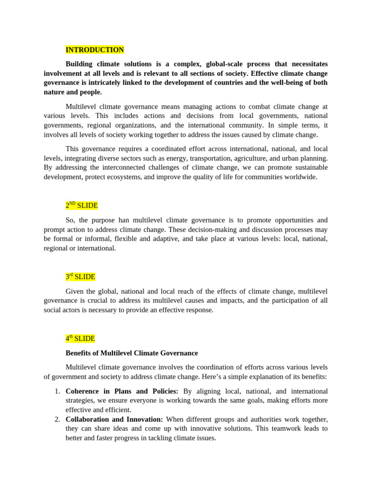 CLIMATE | PDF | United Nations Framework Convention On Climate Change ...