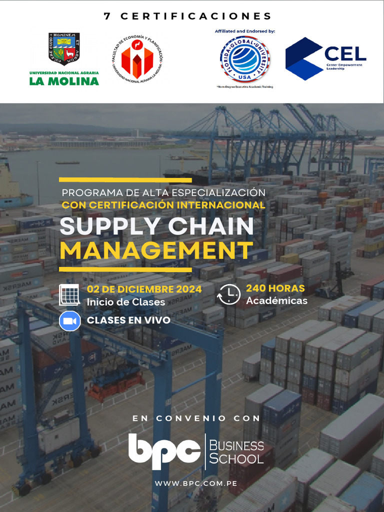 Especialización en Supply Chain Management | PDF | Cadena de valor ...