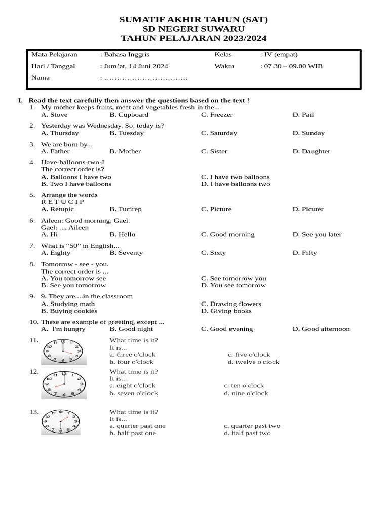 soal-sat-kelas-iv-bahasa-inggris-2024-pdf-classroom-interior-design
