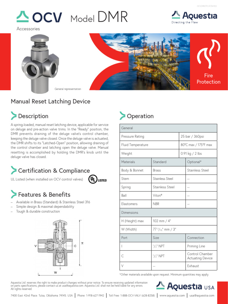 OCV.DMR_.FP_.CAT_.EN_.1123 | PDF | Valve | Equipment