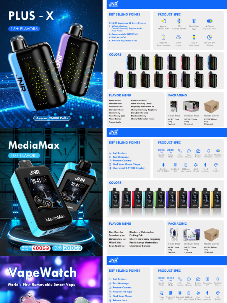 JNR Vape Flavor and Specs Overview | PDF | Berry