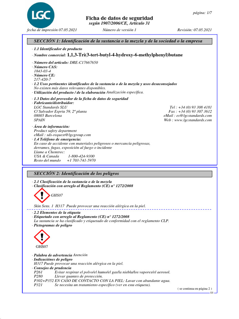 Sys Master - Pdfs - h91 - h4b - 10361490047006 - SDS - DRE C17667650 ...