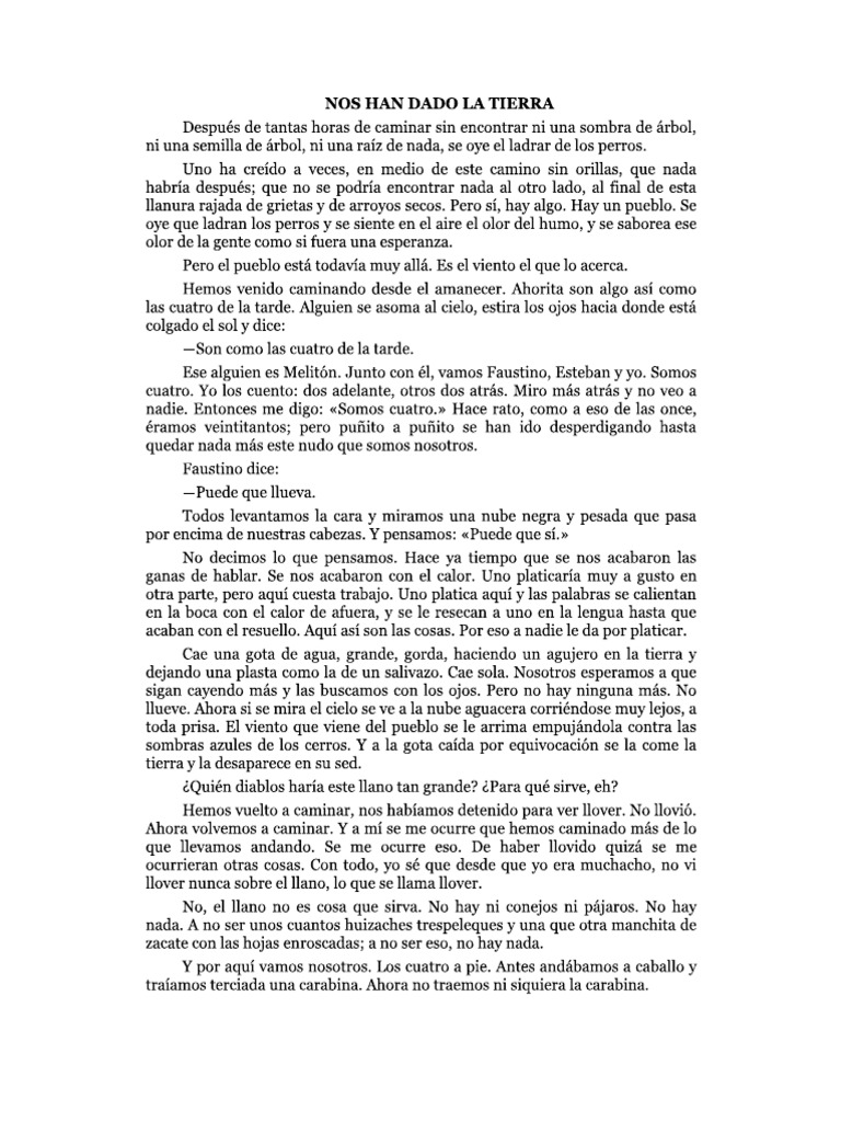 Nos Han Dado La Tierra | PDF