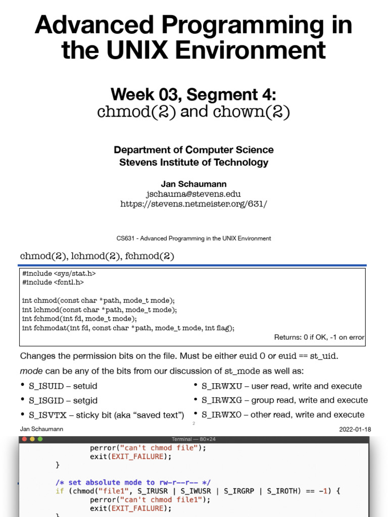 03-chmod-chown | PDF | Utility Software | Data Management