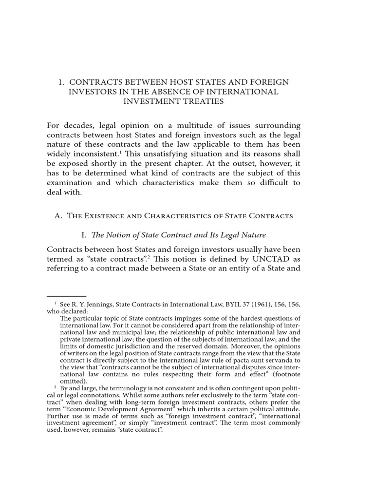 State Contracts and Foreign Investment Law | PDF | International Law ...