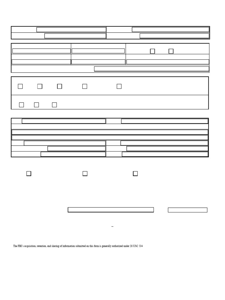 Identity History Summary Request Form | PDF | Background Check ...