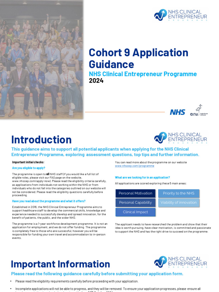 NHS Clinical Entrepreneur 2024 Guide | PDF | Psychotherapy | Phobia