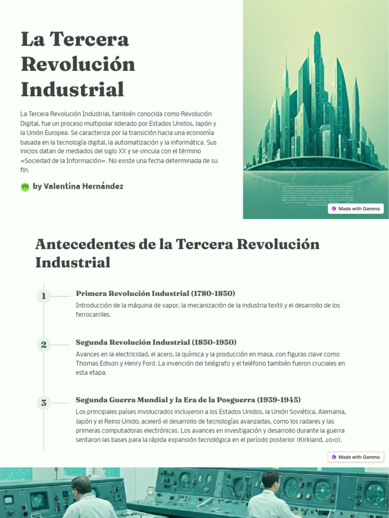 La Tercera Revolución Industrial | PDF | Informática | Internet