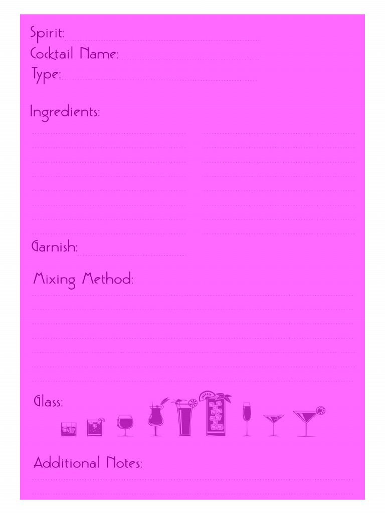 Cocktail Journal PDF