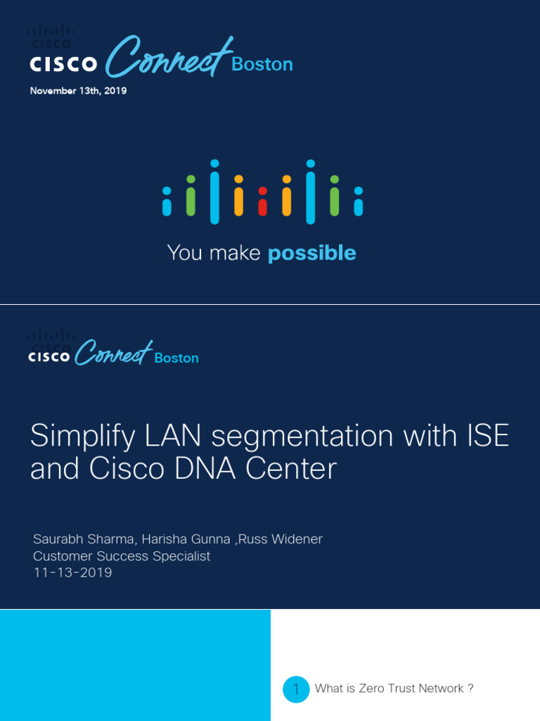 Simplify LAN segmentation with ISE and Cisco DNA Center | PDF ...