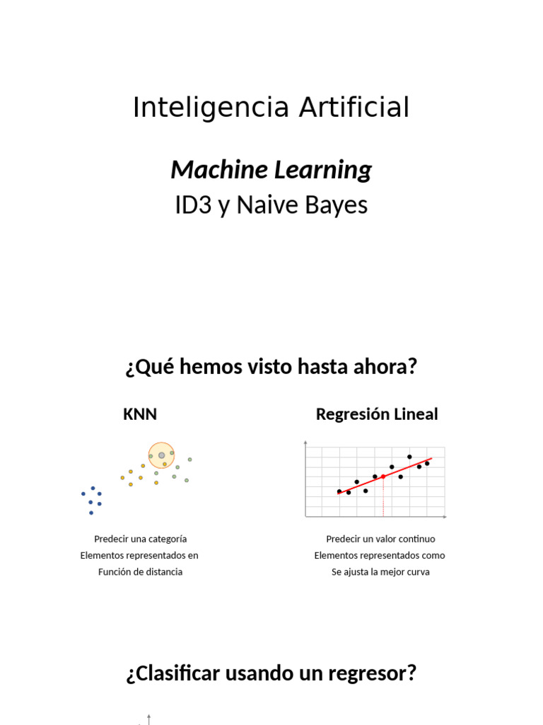 5 Conf Machine Learning - ID3 y Naive Bayes | PDF | Teoría de ...