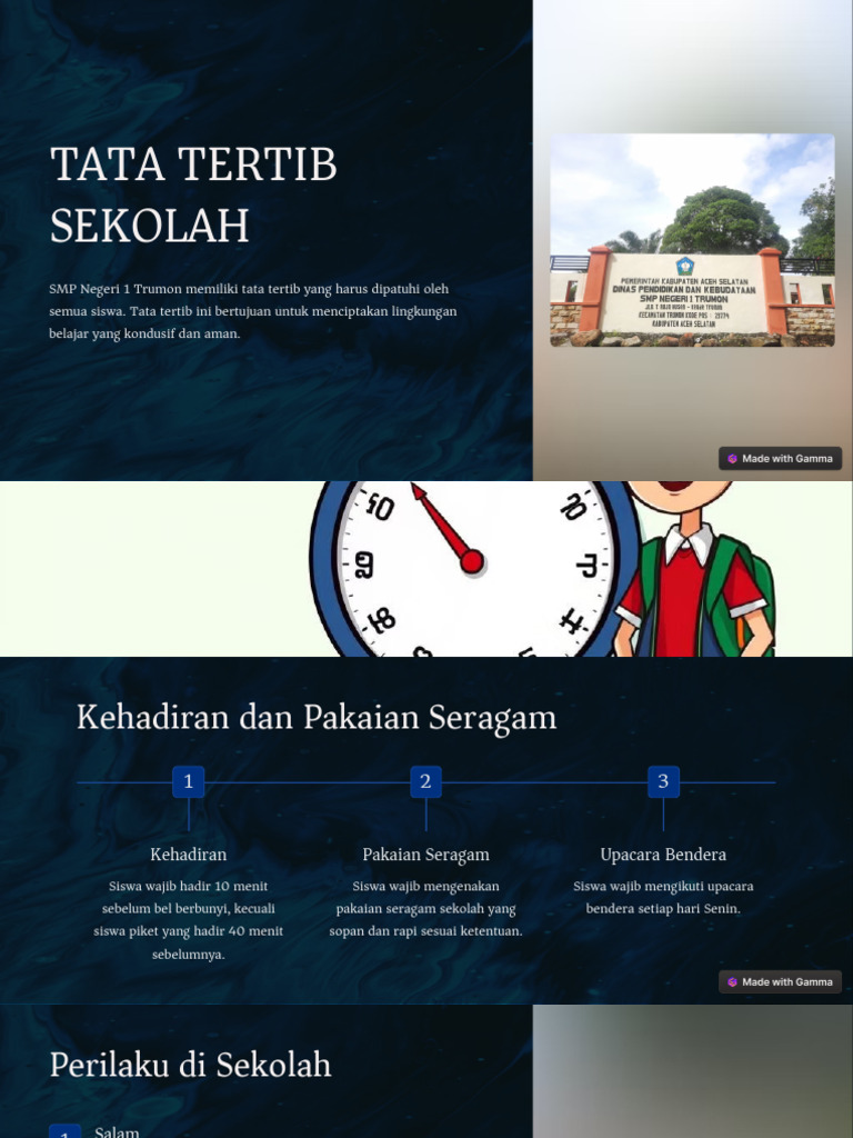 Tata Tertib Sekolah | PDF