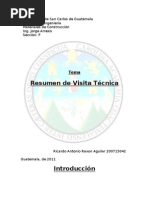 Resumen vicita tecnica