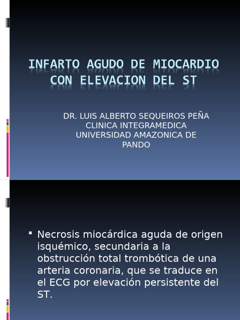 C. Isquemica V (Ii) Iam Con SDST | PDF | Infarto de miocardio ...