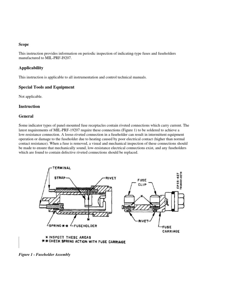 Fuse Inspection Criteria PDF Fuse (Electrical) Rivet