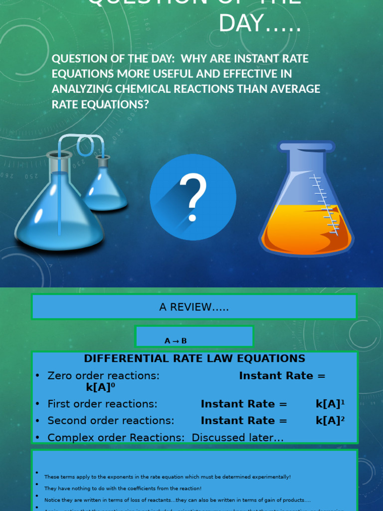 Kinetics Lesson Part 2 | PDF | Reaction Rate | Change
