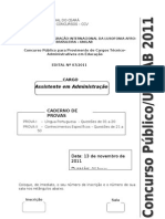 Concurso para Assistente em Administração da UNILAB